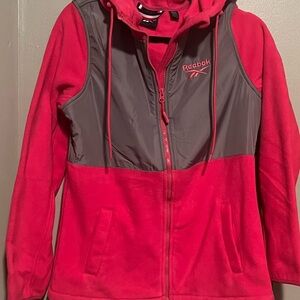 Reebok Pink and Gray Women's Jacket